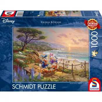 Thomas Kinkade Studios: Disney - Donald ir Daisy A Duck Day Afternoon, Dėlionė 1000 dalių