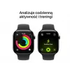 Išmanusis laikrodis Apple Watch Series 11 GPS + Cellular 42mm Slate Titanium korpusas, juodas sportinis dirželis M/L