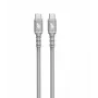 USB C – USB C laidas 1 m silikoninis pilkas
