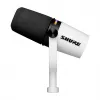 Shure MV7+-W - balso/pulto mikrofonas su XLR/USB-C jungtimi, baltas