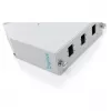 DIN bėgio šviesolaidžių splaisų skirstytuvas DIGITUS DN-96894 — kampuotas, 6 SC SX / LC DX, aliuminis, pilkas