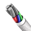 Baseus CATLGD-02 Lightning laidas 1 m baltas
