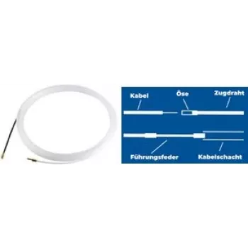 shiverpeaks Kabeleinziehhilfe, Zugdraht: 3 mm, Länge: 30,0 m zum Einziehen eines Kabels in ein Leerrohr, Nylon-Zugdraht - 1 Stück (BS18-204811)