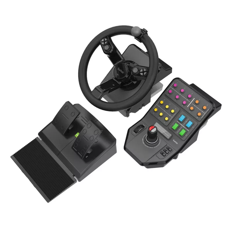 Logitech G Saitek Farm Simulator vairas ir valdymo pultas su pedalais USB PC (945-000062)
