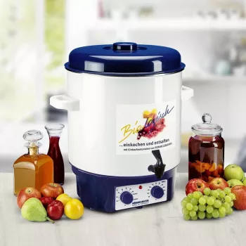 Mulled vyno ir konservavimo puodas KA 1804 (Baltas/Mėlynas, 1800 W, 27 L)