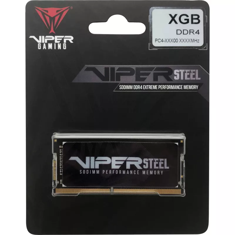 SO-DIMM 32 GB DDR4-2400 atminties modulis, pilka, PVS432G240C5S, Viper Steel, INTEL XMP