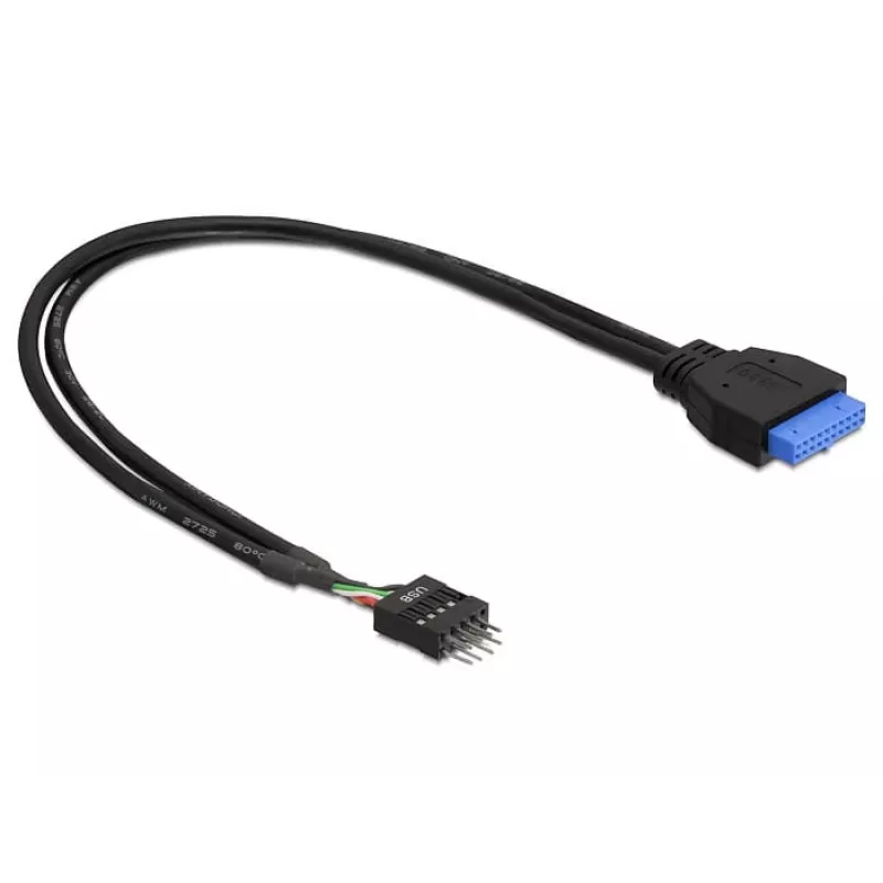 DeLOCK USB 3.0 19 kontaktų – USB 2.0 8 kontaktų laidas 45 cm