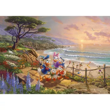 Thomas Kinkade Studios: Disney - Donald ir Daisy A Duck Day Afternoon, Dėlionė 1000 dalių