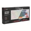 Gaming klaviatūra Savio ASTRAL WHITE JADE 3 COLOURS USB QWERTY US International