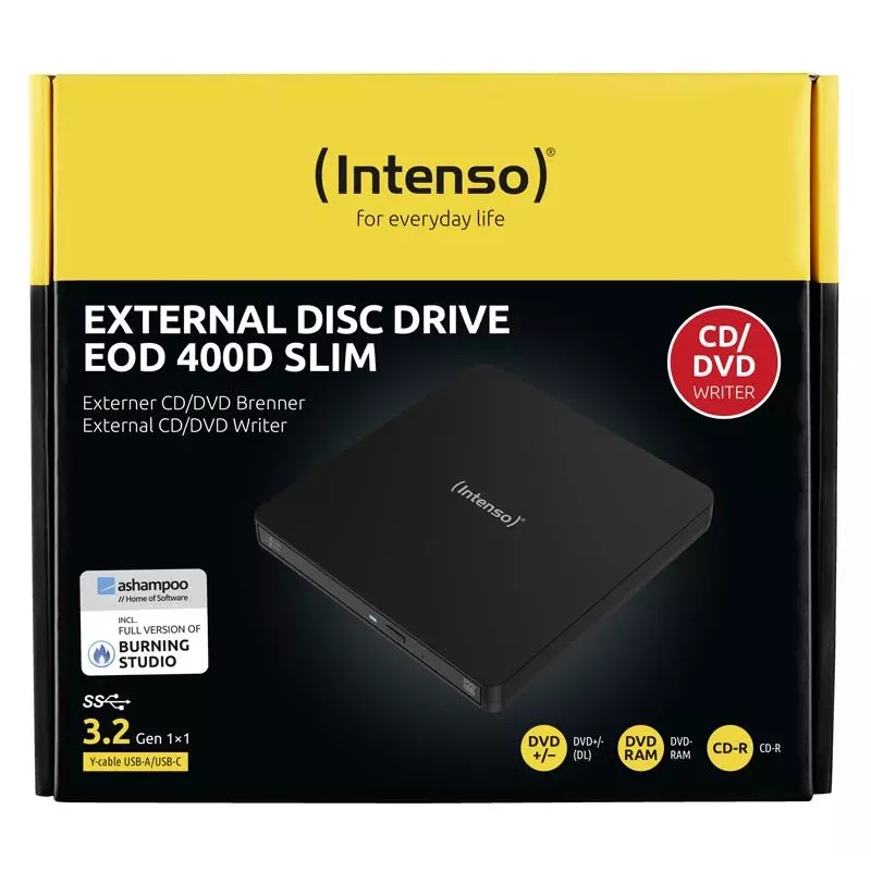 Išorinis DVD RW USB 3.2 juodas 5401400 Intenso