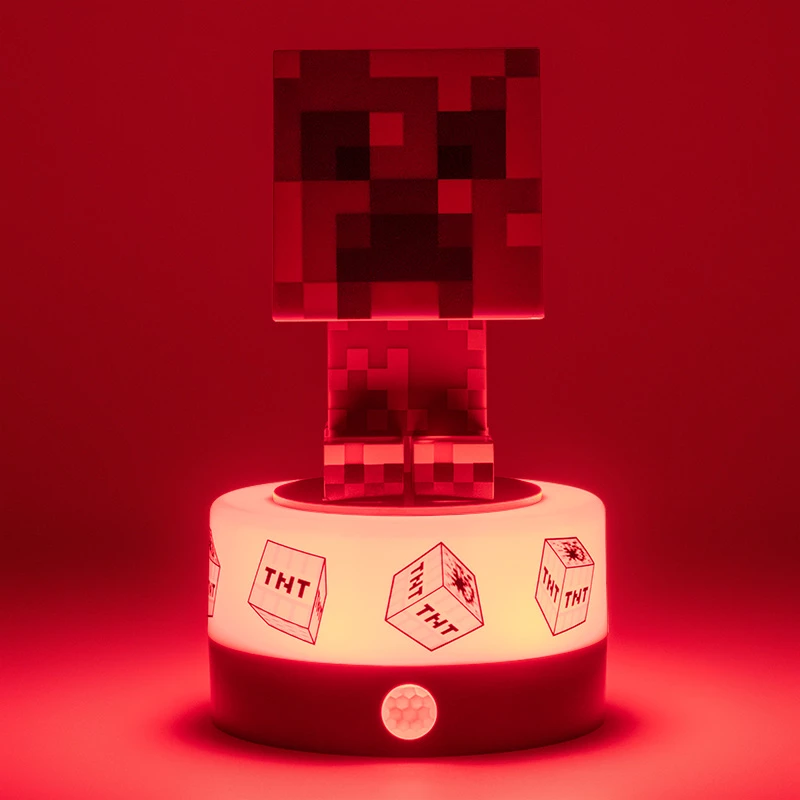 Paladone Minecraft naktinė lemputė su Creeper dizainu ir judesio davikliu