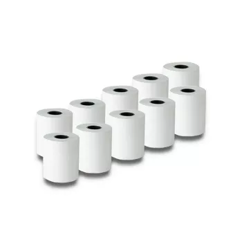 Termo popieriaus ritinėlis QOLTEC 51900 — 57 x 27 mm, 55 g/m², be BPA, 10 vnt. pakuotė