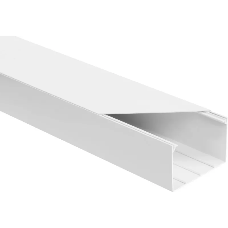 Montažinis elektros instaliacijos kanalas OEM 5961Z baltas LS 90×60 mm, 2 m – pakuotė po 8 vnt.