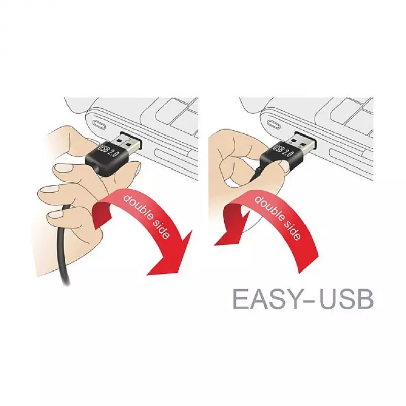USB laidas DeLOCK 83857 USB 2.0 3 m USB A Micro-USB B juodas