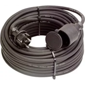 Prailginimo laidas AS Schwabe 60335 — 16 A, 15 m, juodas