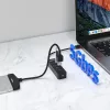 UNITEK uHUB Q4 USB 3.2 Gen 1 (3.1 Gen 1) Type-A 5000 Mbit/s Juodas