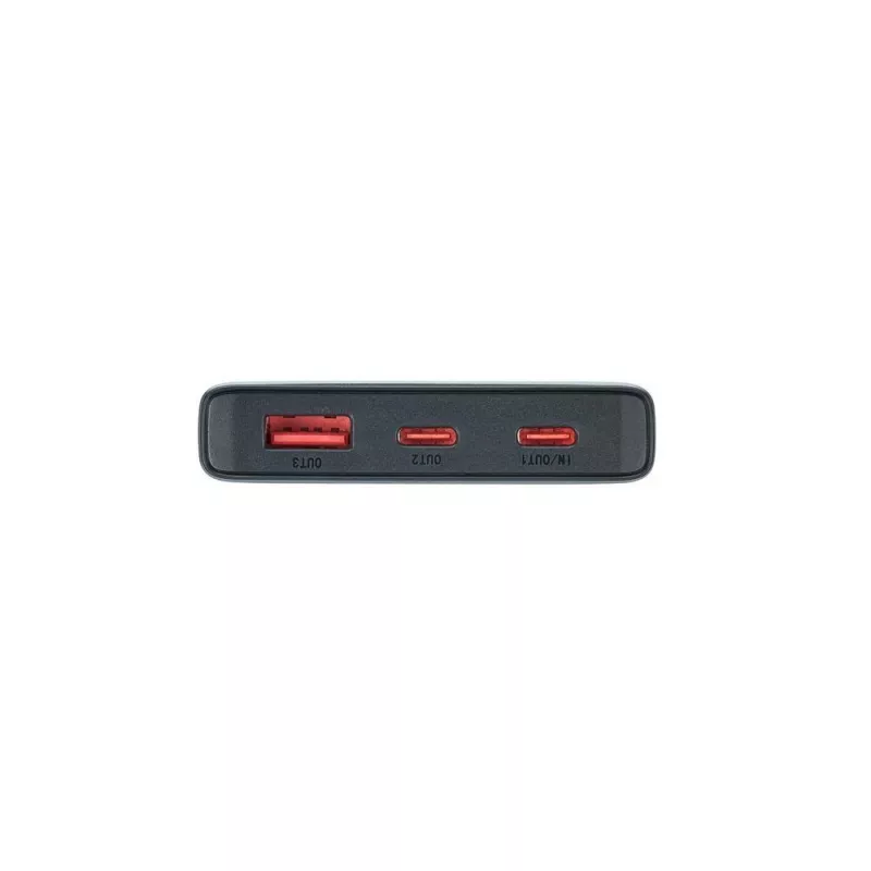 Power bank Rivacase VA1021 10000 mAh, dvi USB išvestys, LED indikatoriai, kompaktiškas nešiojamas įkroviklis