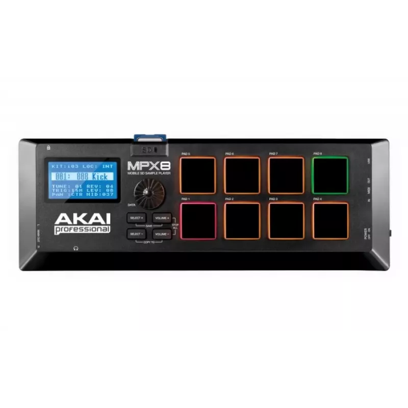 DJ valdiklis Akai MPX8 Juodas 3,5 mm ausinių jungtis 5 V 1 A
