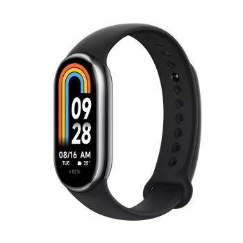 Xiaomi Smart Band 8 Juoda, išmanioji apyrankė, Bluetooth 5.1, 190mAh, 1.62 colio, 5 ATM, akselerometras, PPG jutiklis, giroskopas