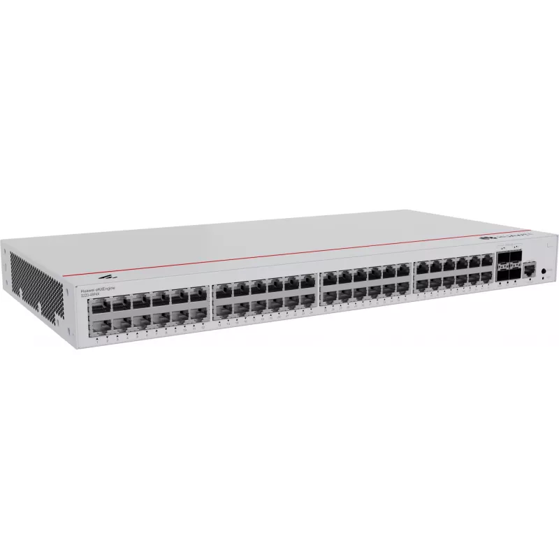 HUAWEI eKit S220 Series S220-48P4X valdomas L2 Gigabit Ethernet (10/100/1000) su PoE 1U pilkas