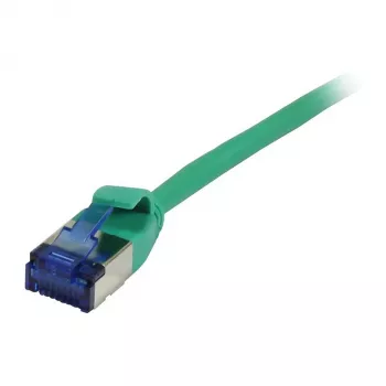 Synergy 21 Patch Laidas RJ45, CAT6A 500MHz, 0,25 m, Žalias, U/FTP, plonas apvalus d=3,8 mm, TPE (Superflex), AWG32