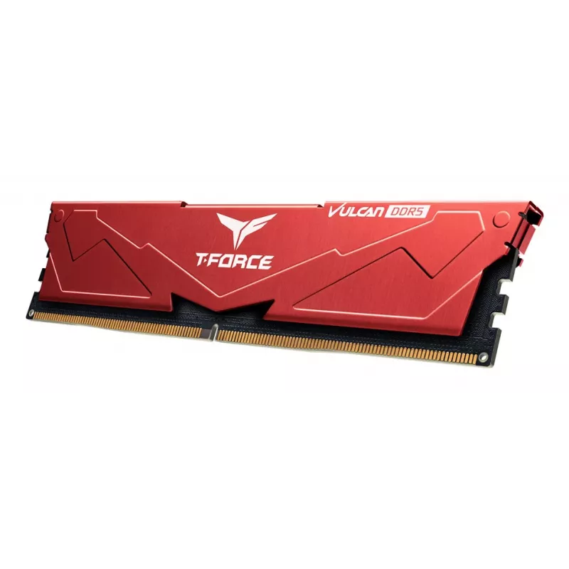 Team Group VULCAN FLRD532G6000HC30DC01, 32 GB, 2 x 16 GB, DDR5, 6000 MHz, 288-pin DIMM, Raudona