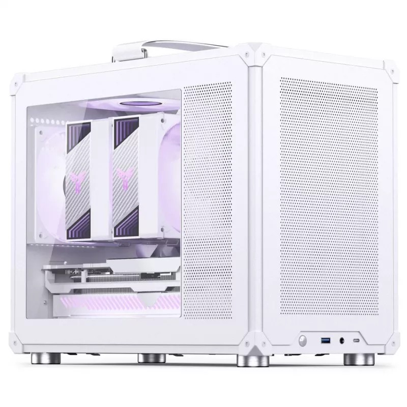 Jonsbo C6 MAX kompiuterio korpusas, mini korpusas, Micro-ATX, grūdintas stiklas - Wei