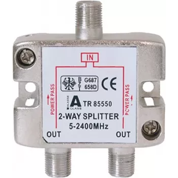 SAT skirstytuvas 2 krypčių ShiverPeaks BASIC-S 5–2400 MHz su DC pralaidumu