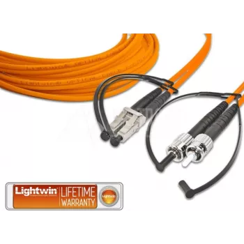 Lightwin aukštos kokybės dvipusis LWL šuoliukas, MM OM2, LC - ST, 15 m (LDP-50 LC-ST 15.0 OM2)