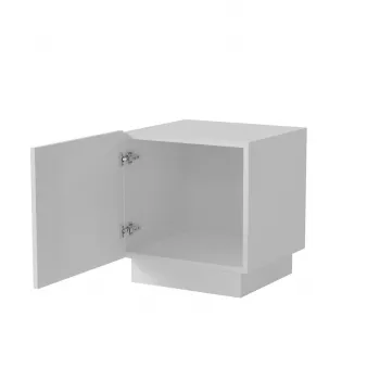 Naktinis staliukas Cama 2 vnt LIVERTI 45x42x47 cm baltas MDF/medžio drožlių plokštė