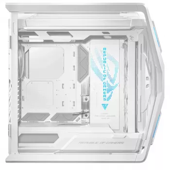 ASUS ROG GR701 Hyperion White, PC korpusas, Baltas, ATX, EATX, micro ATX, Mini-ITX, Aliuminis, Daugiaspalvis, Priekis
