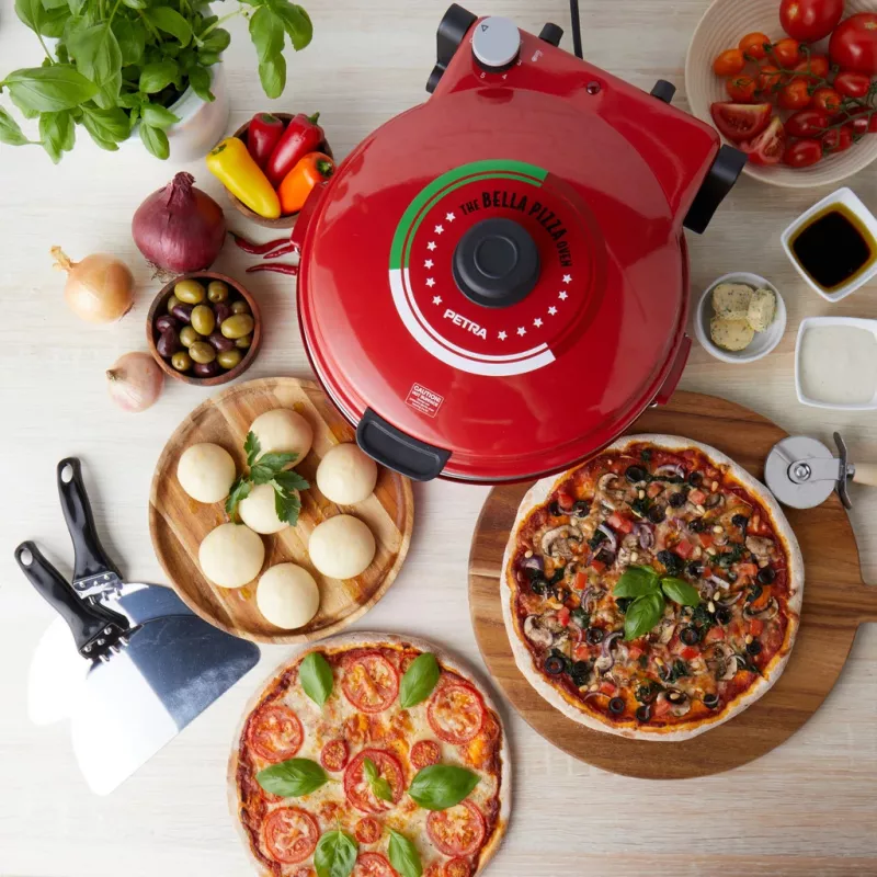 Picos keptuvė Petra PT5666VDE Bella Pizza 1200W nelipni danga