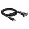 DELOCK adapteris USB 2.0 Tipo-A į 1 x Serijinį RS-232 DB9 3 m