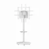 Grindinis TV stovas GEMBIRD TVS-86TR-01-W baltas, 37–86 colių, pasukamas ir pakreipiamas, VESA 200x200–600x400, maks. 50 kg