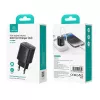 USB ir USB-C 30W GaN greitasis įkroviklis usams CC229 Baltas – LED indikatorius, kompaktiškas dizainas