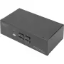 DIGITUS KVM jungiklis, 4 prievadai, du ekranai, 4K, DisplayPort®