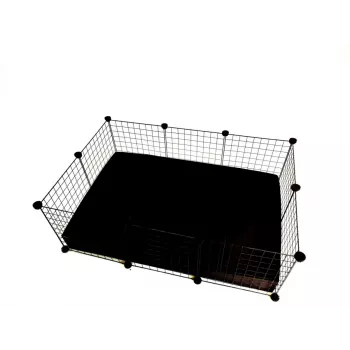 C&C Modular narvas 3x2 110x75 cm jūrų kiaulytei, ežiui, juodas