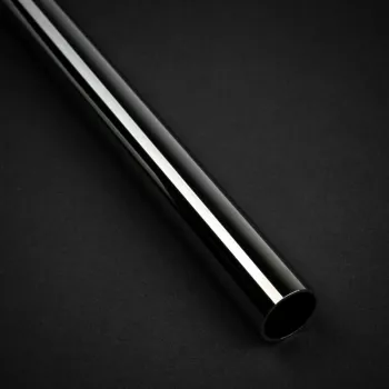 Bitspower None Chamfer Brass 14mm AD, 500mm, Black Gloss – kietas varinis vamzdelis vandens aušinimui