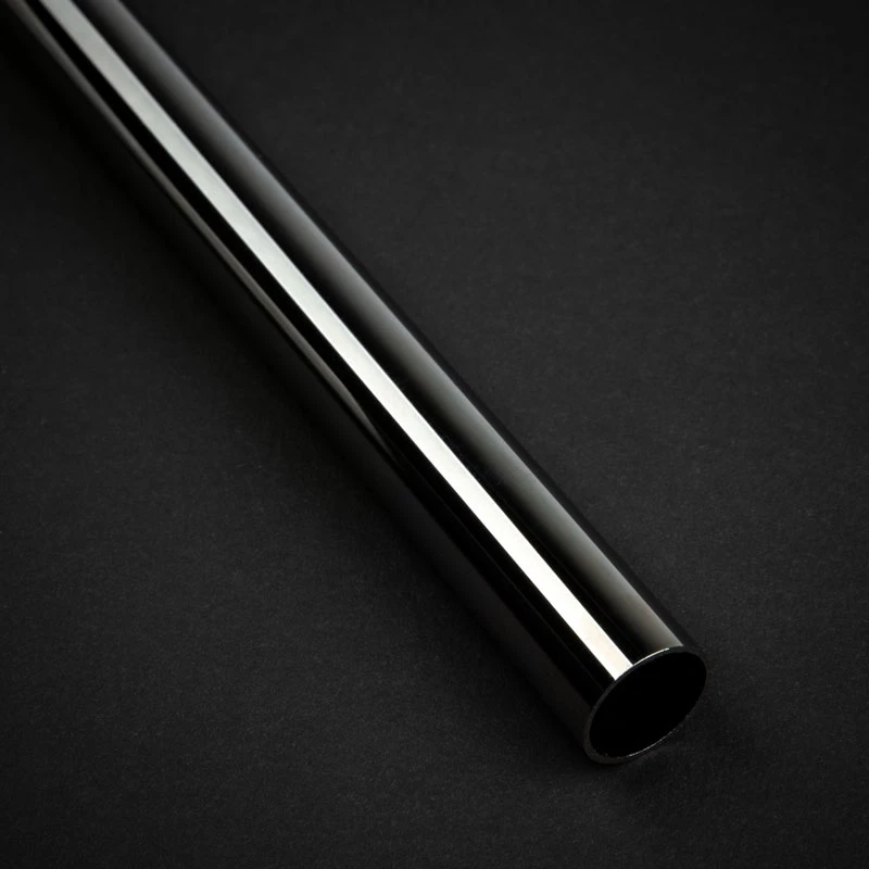 Bitspower None Chamfer Brass 14mm AD, 500mm, Black Gloss – kietas varinis vamzdelis vandens aušinimui