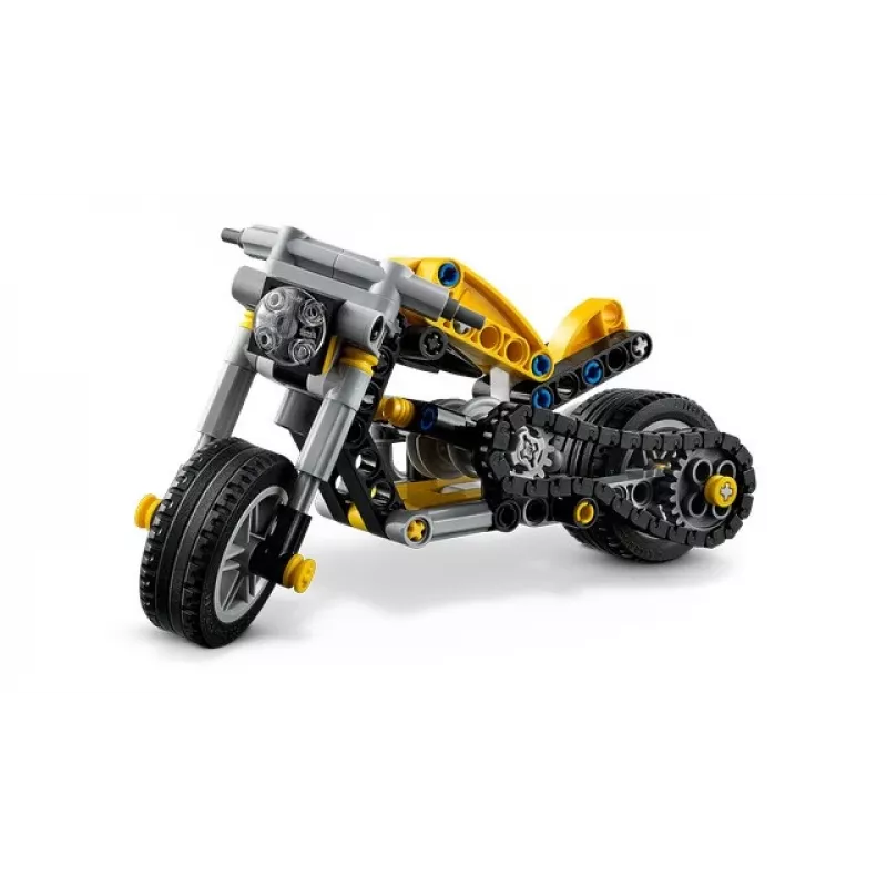LEGO TECHNIC 42225 Geltonas motociklas