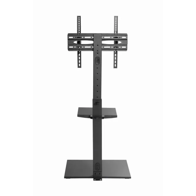 Grindinis TV stovas GEMBIRD TVS-55T-02 32–55 colių televizoriams, plieninis, aukštis 600 mm, VESA 100x100–400x400, maks. apkrova 35 kg