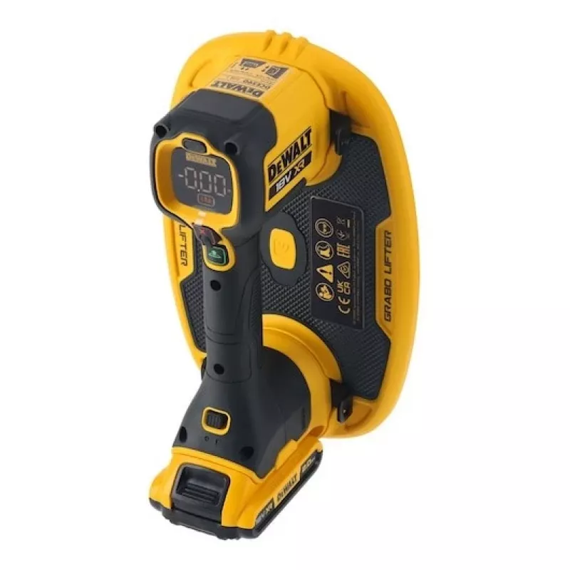 Vakuuminis keltuvas DeWalt GRABO DCE590N 18V belaidis nešiojamas siurbimo įrankis, 1 siurbimo antgalis, maks. apkrova 120 kg
