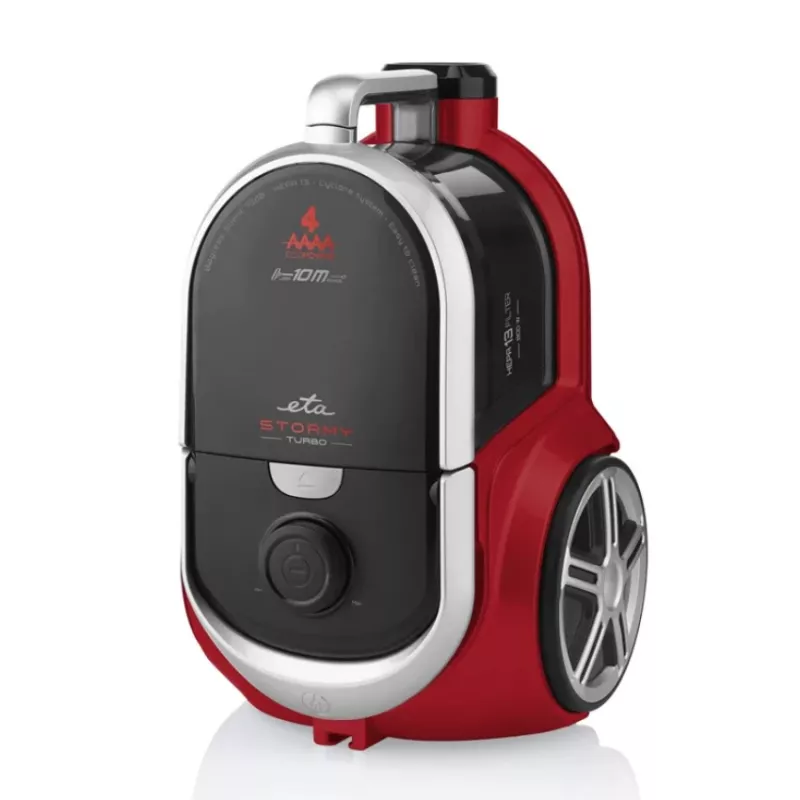 ETA | Siurblys | ETA351790000 Stormy Turbo | Be maišelio | Galia 800 W | Dulkėtumo talpa 2,2 L | Juoda/Raudona