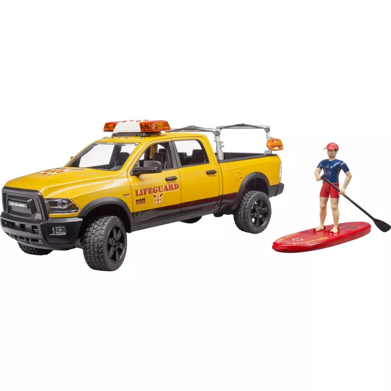 Gelbėjimo transporto priemonė su figūrėle BRUDER 02506 – ABS plastikas, rekomenduojamas amžius nuo 4 m.