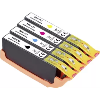 Renkforce rašalo rinkinys, suderinamas su Canon CLI-581 BKCMY (2103C004) – juoda, žydra, purpurinė, geltona RF-I-C-CLI581BKCMY4PK RF-5718880