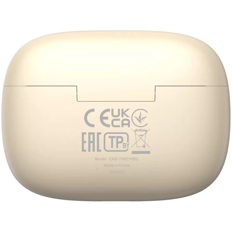 Canyon CNS-TWS10BG belaidės ausinės TWS į ausis, ANC, Bluetooth 5.3, USB-C, smėlio spalvos
