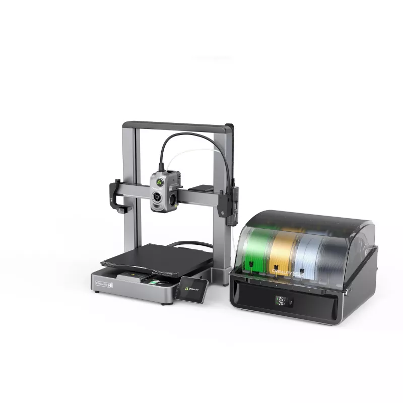 3D spausdintuvas Creality Hi Combo dvigubas ekstruderis didelio tikslumo
