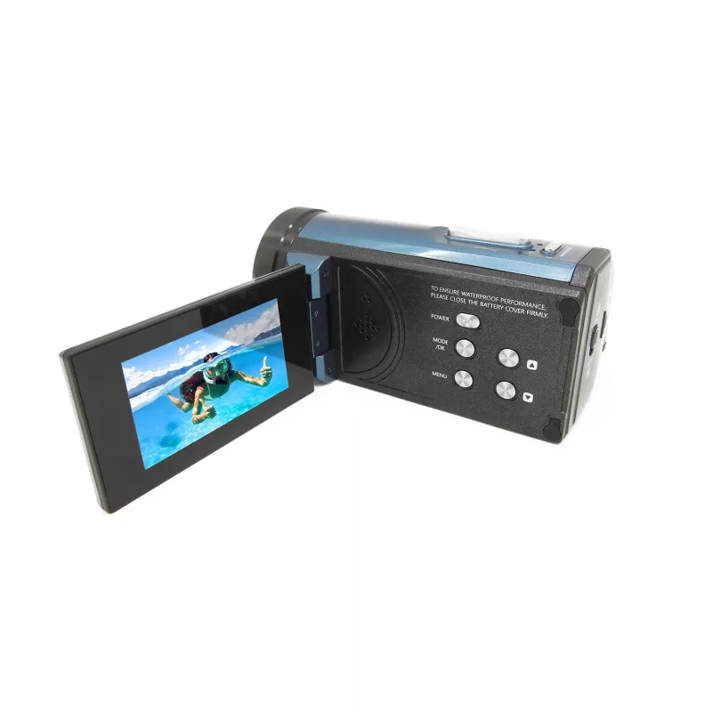 Easypix Aquapix WDV5630 pilkai mėlyna (24010) – vandeniui atspari kamkorderė
