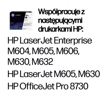 HP 81A Original juodas lazerinio spausdintuvo kasetė, 10500 puslapių, juoda, 1 vnt.