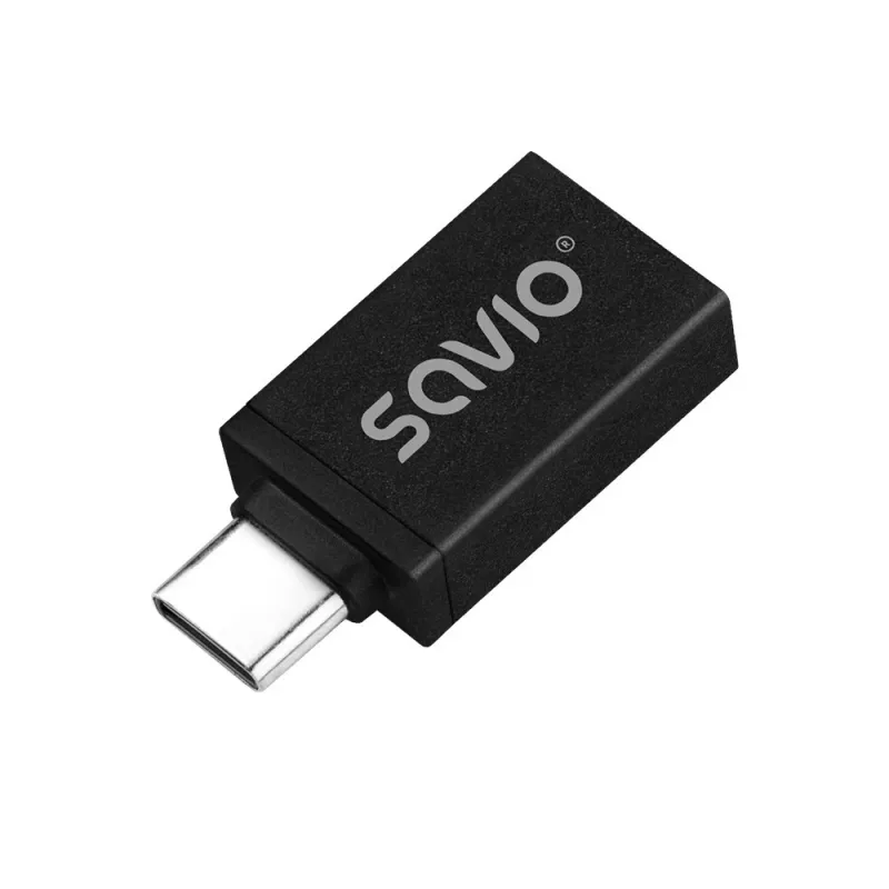 Savio AK-80 vaizdo kabelio adapteris 0 m USB-A į USB-C juodas